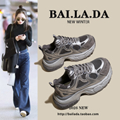 新款 爆款 2026春季 子女款 百搭透气休闲巨好看 超火厚底老爹运动女鞋