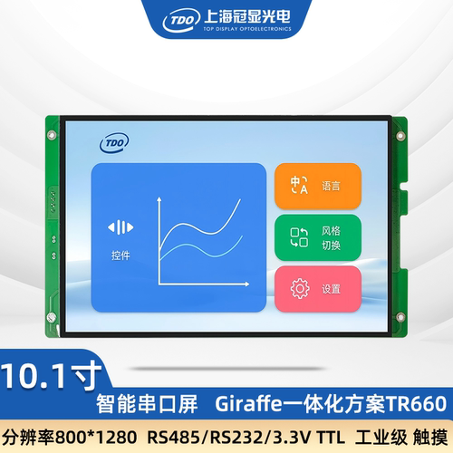 冠显10.1寸串口工业级触摸屏