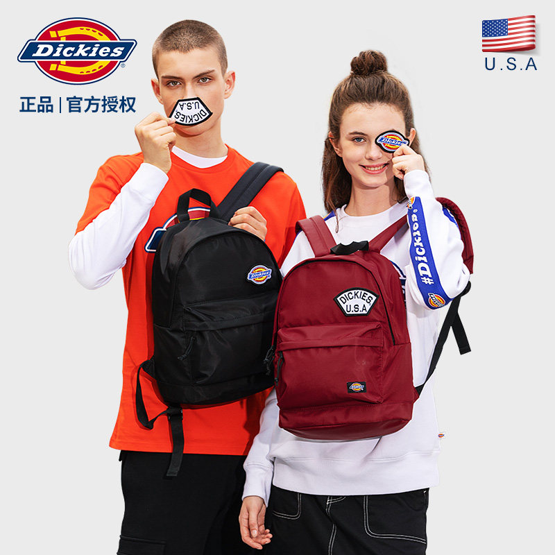 Dickies潮牌新款ins原宿简约潮流书包纯色logo双肩包情侣C812在类目 箱包皮具/热销女包/男包, 双肩背包中 - 来自Buy2taobao.com提供专业的淘宝代购服务