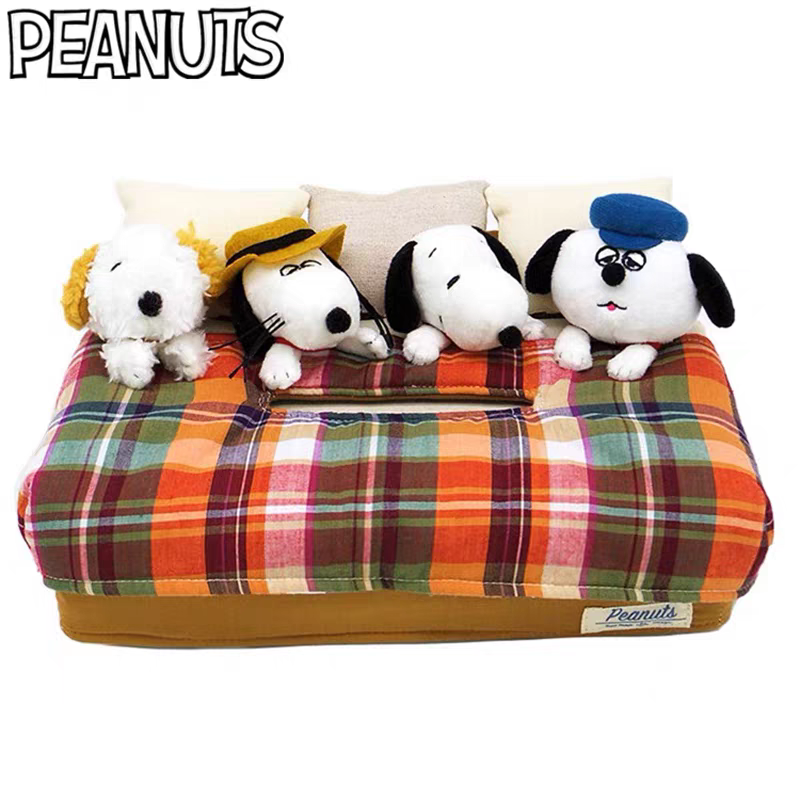 已采购在途 日本购史努比奥拉夫兄弟四个被窝 纸巾套