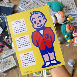 国内现货日本采购原田治2026年三月历osamu goods明信片日历