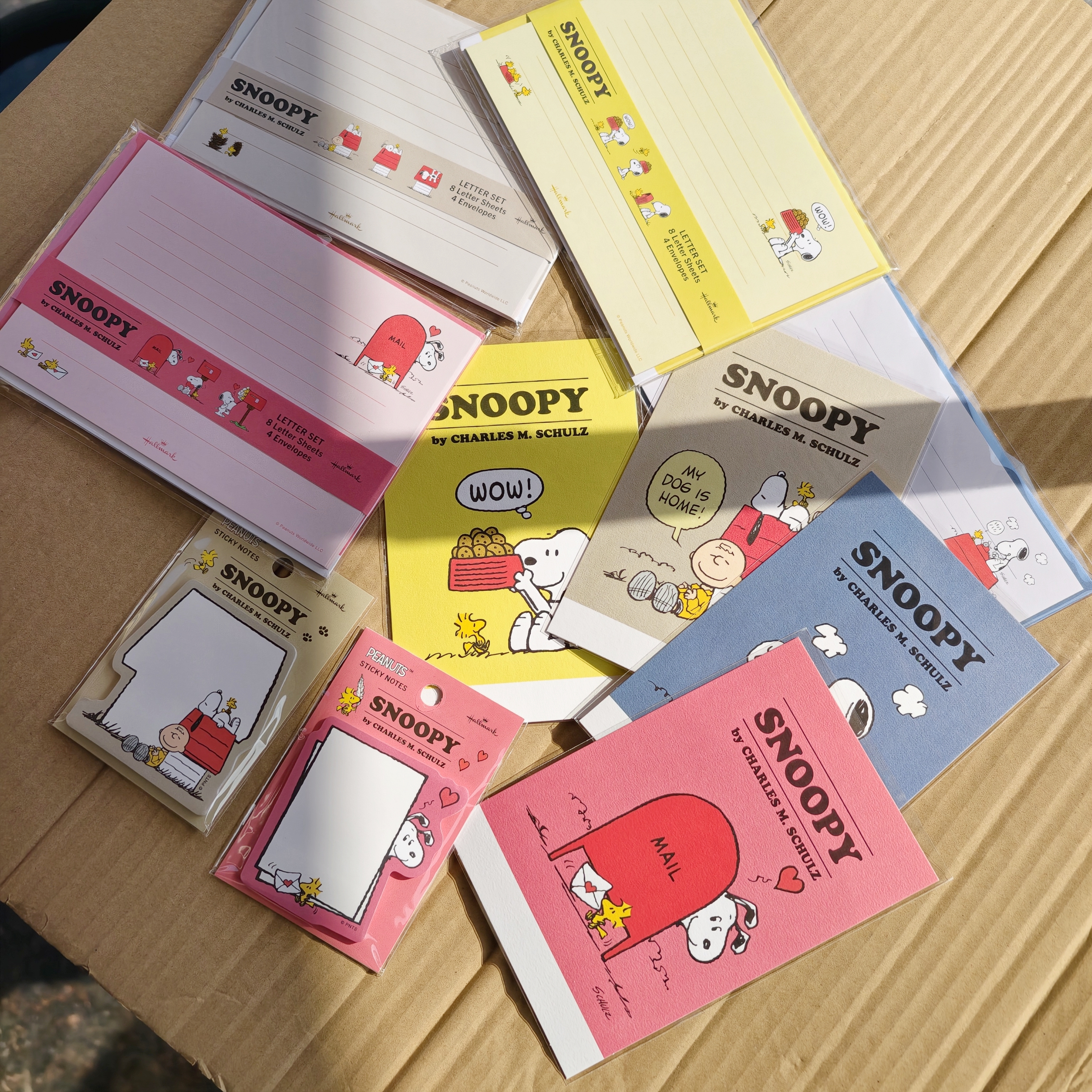 国内现货日本采购史努比SNOOPY 文具明信片便签本便签贴 便签信封