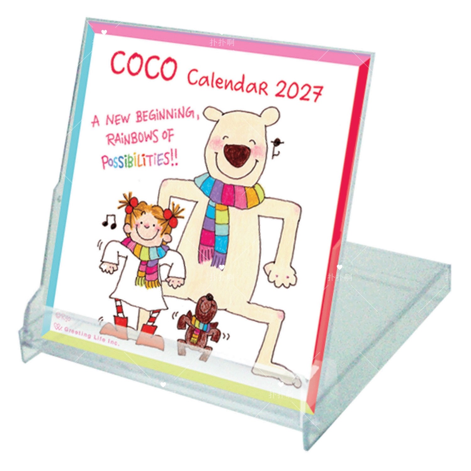 折扣预约日本9月发售coco酱2027年迷你亚克力桌面台历日历