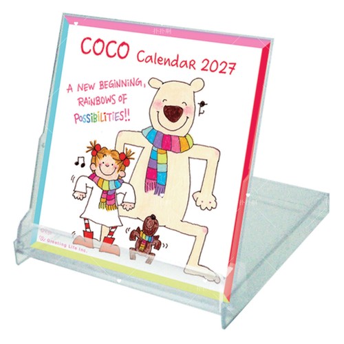 折扣预约日本9月发售coco酱2027年迷你亚克力桌面台历日历