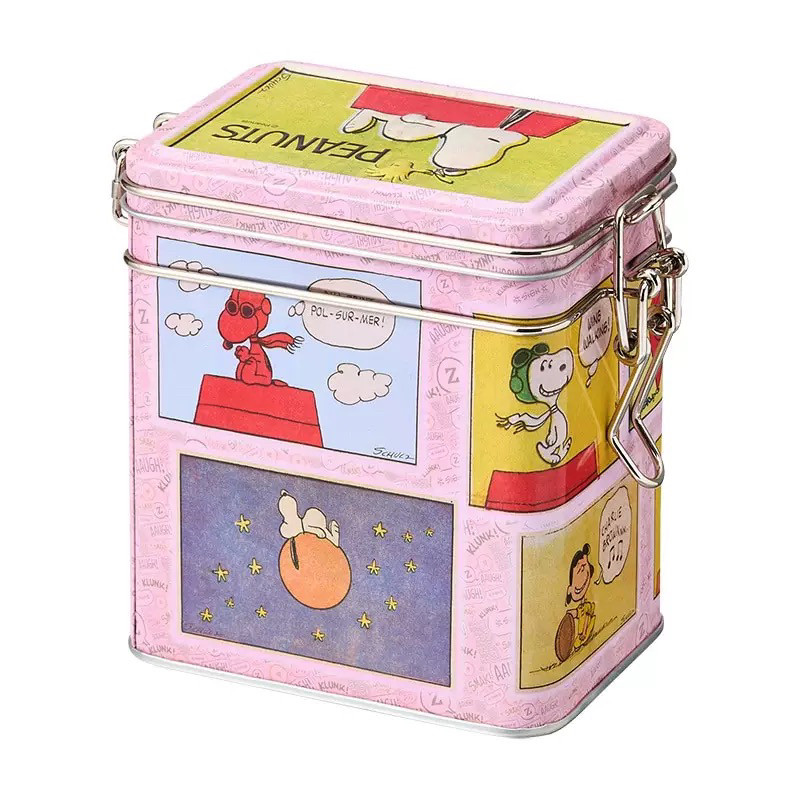 现货 日本采购正品 snoopy史努比 密封罐铁盒曲奇罐零食罐