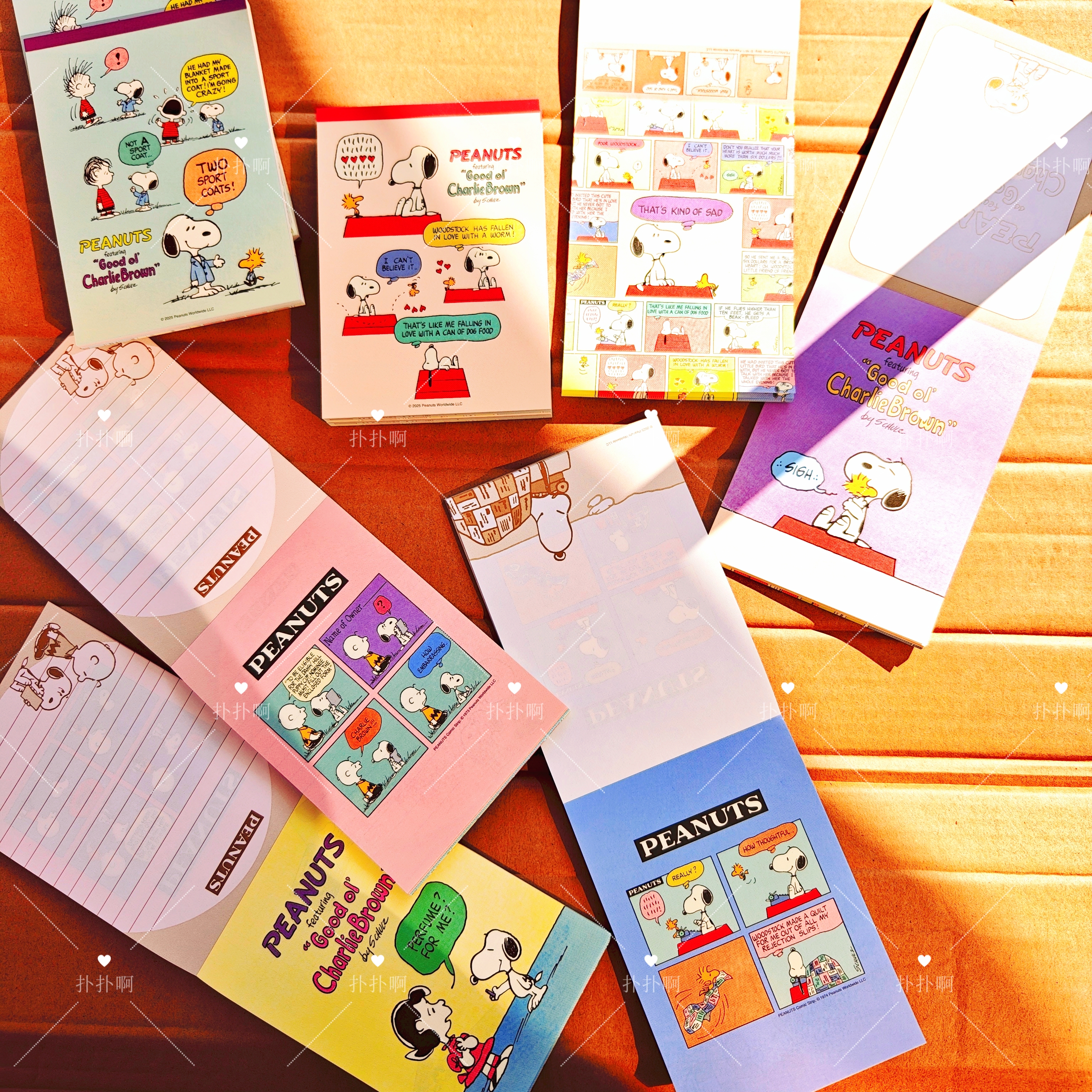 国内现货日本采购snoopy史努比 A6尺寸便签便条NOTE 四种图案80页