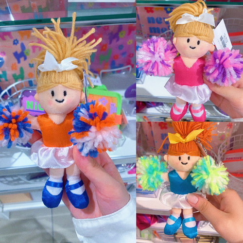 国内现货日本代购EMMA拉拉队女孩毛绒公仔包包小挂件玩偶钥匙扣