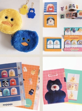 国内现货日本采购小众设计师尾崎步美mojojojo文具文件夹挂件贴纸