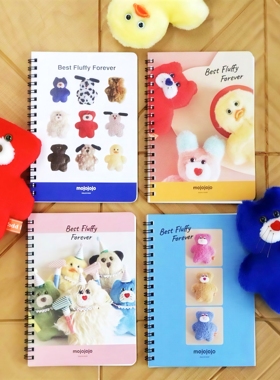 现货日本采购小众卡通mojojojo可爱呆萌小熊B6本子ins高人气作者