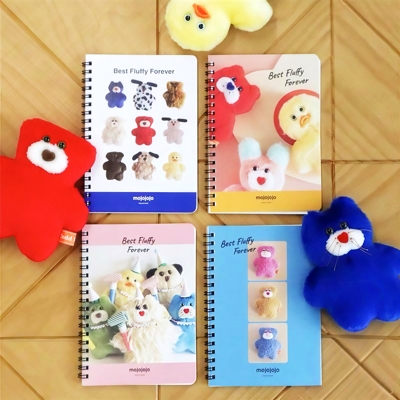 现货日本采购小众卡通mojojojo可爱呆萌小熊B6本子ins高人气作者