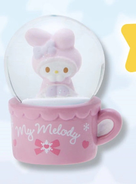 现货 日本送礼kitty玉桂狗kuromi冬日迷你水晶球摆件2022年款