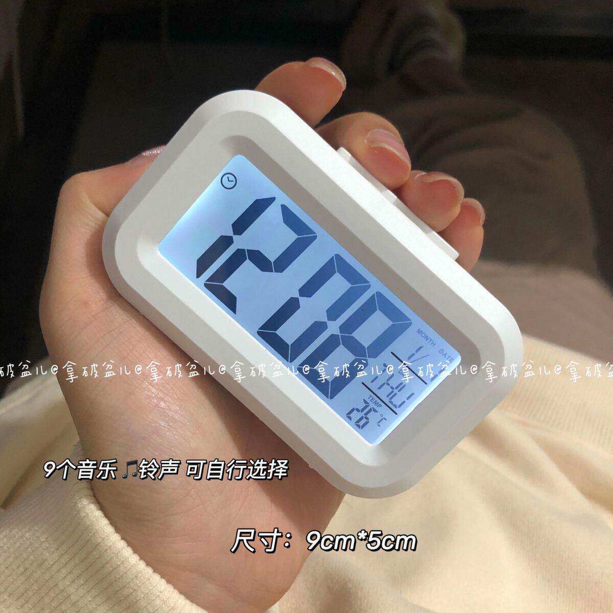 闹钟学生用带夜光床头简约创意电子钟多功能小时钟宿舍闹铃贪睡钟