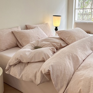 60S色织提花全棉纯棉被套单双人150x200x230单件宿舍被罩2025新款