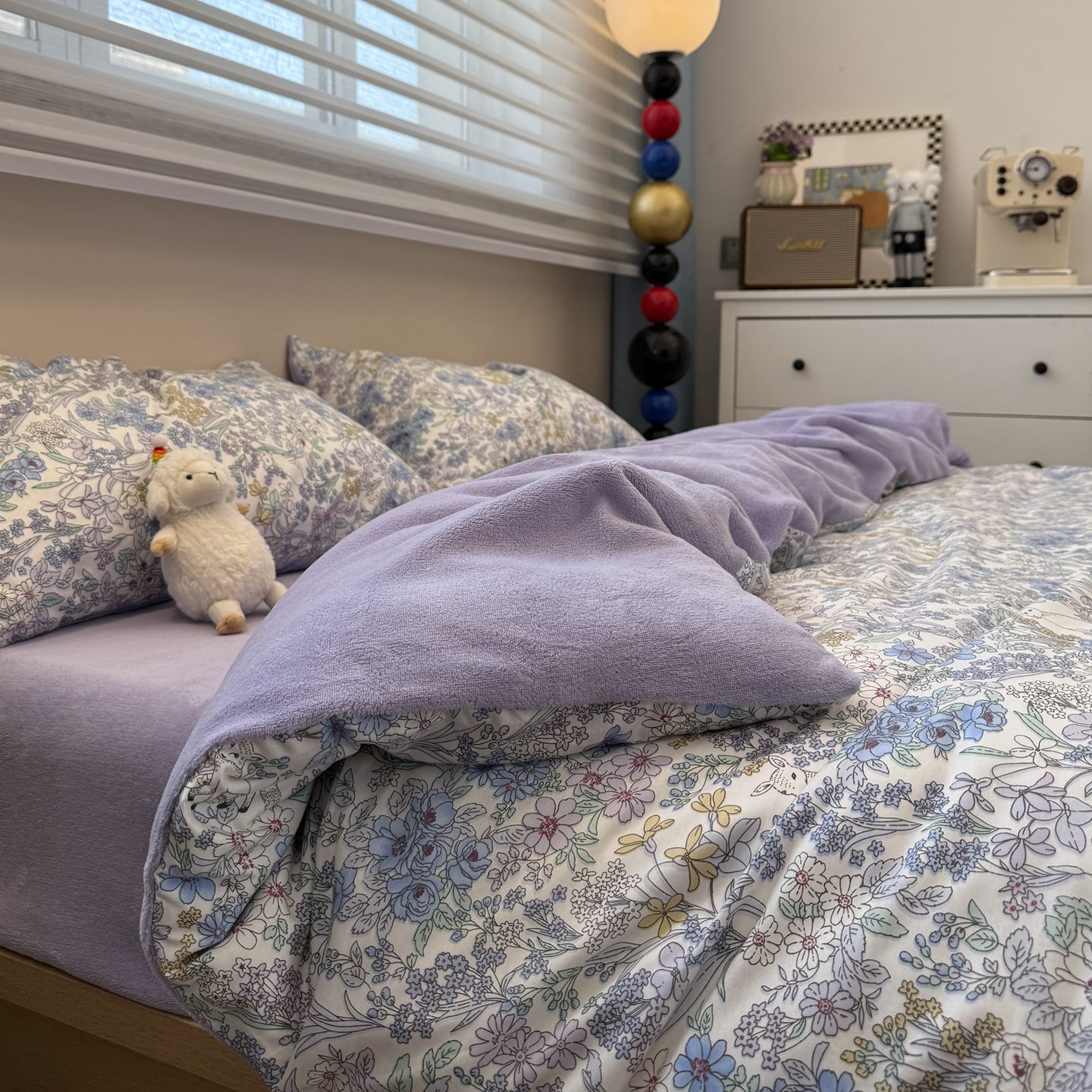 清新碎花秋冬保暖被罩A面全棉纯棉B牛奶珊瑚绒被套单件加绒法兰绒