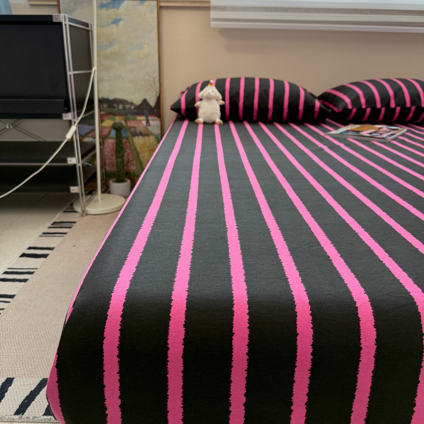 加厚磨毛纯棉床笠2025新款100全棉床罩宿舍床垫保护罩全包床单套3