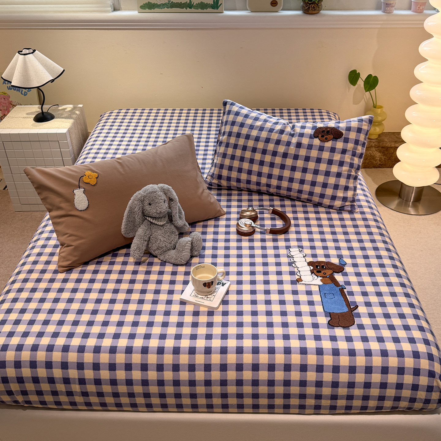 2026新款加厚全棉磨毛床笠单件秋冬季纯棉床罩新款床套床垫保护罩