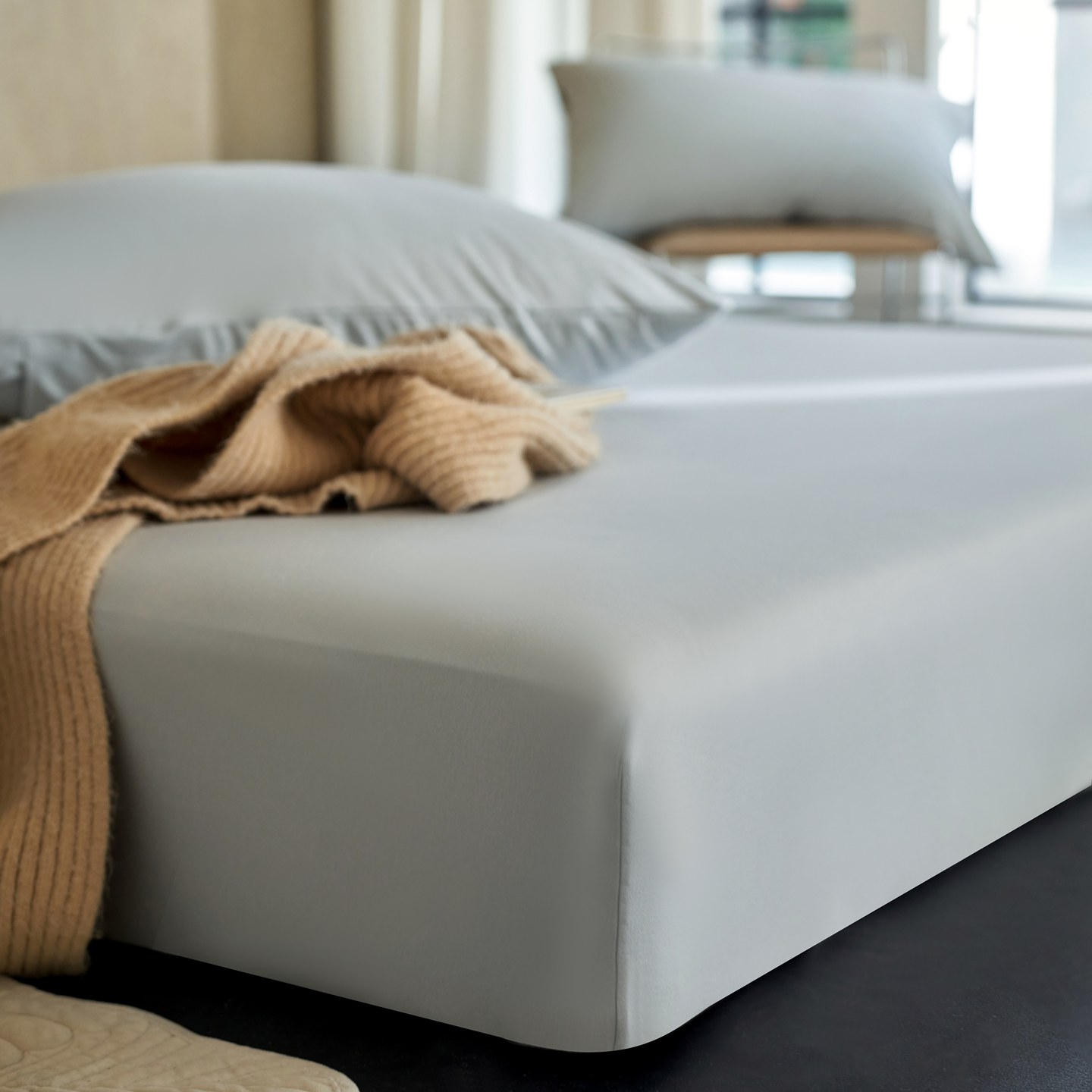 轻奢阿瓦提针织棉天竺棉床笠单件秋冬季加厚床单床垫纯棉保护罩3