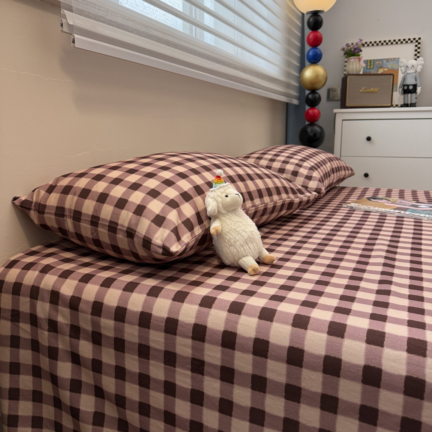 冬季加厚磨毛纯棉床单单件100全棉2025新款宿舍被单人纯色三件套3