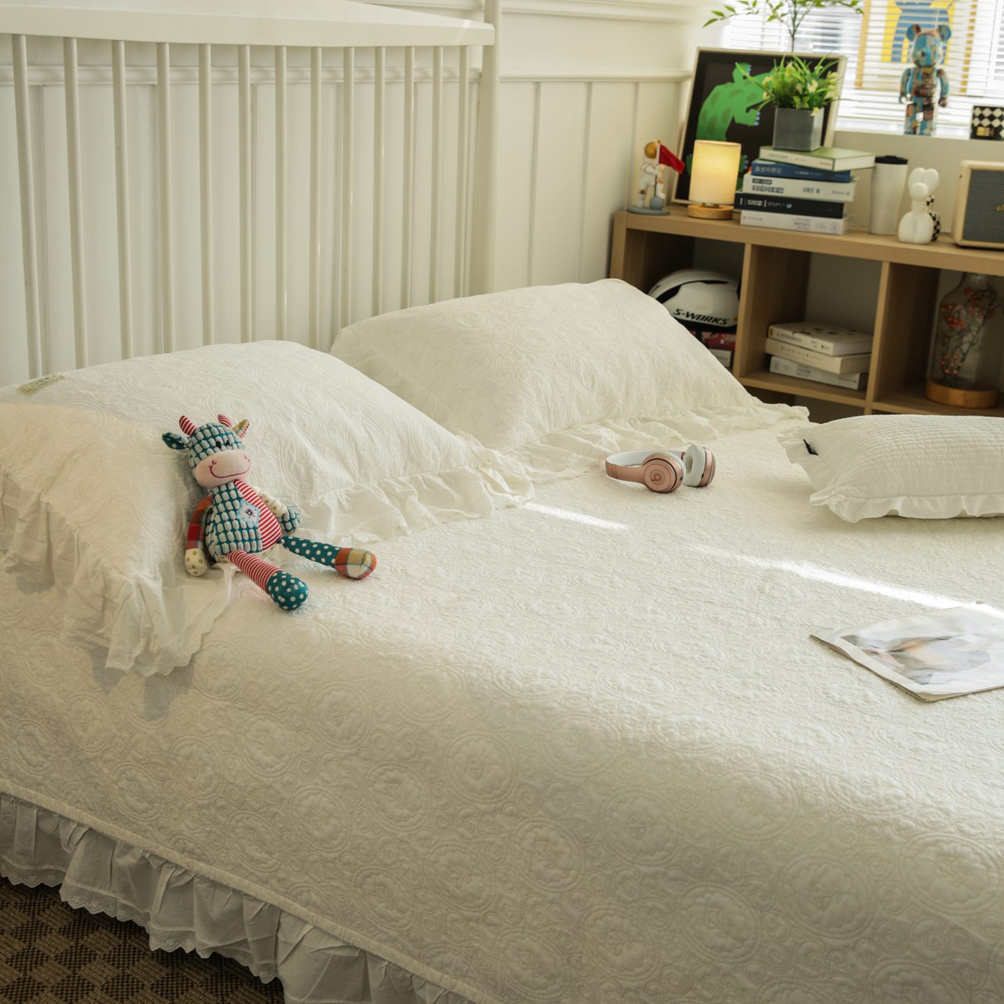 双面纯棉床盖单件四季通用全棉夹棉防滑床单加厚绗缝被榻榻米炕单