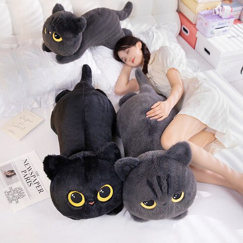 可爱趴趴猫咪毛绒公仔安抚抱枕