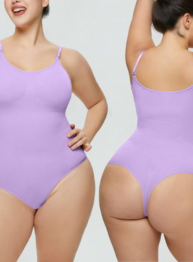 Tik Tok外贸大码女装收腹塑身连体裤女春夏无缝连体衣女外穿