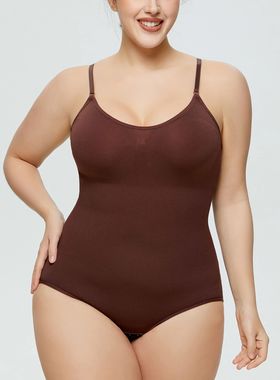 欧美连体塑身衣女收腹三角美体塑身连体内衣衣无缝束身衣束腰塑性