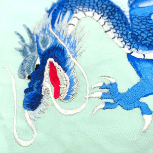 手推绣来图来料定制汉服旗袍抱枕服装学院毕设计中国风刺绣绣花龙