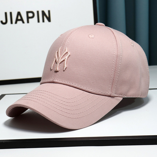 硬顶小头围字母刺绣鸭帽子女百搭春夏季 显脸小棒球帽男遮阳帽 韩版