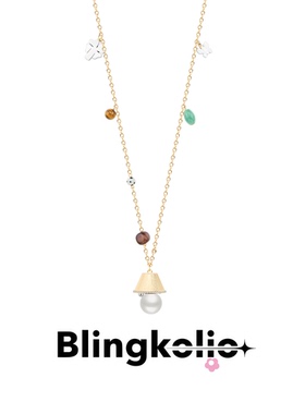 【早安同款】Blingkolio不另可天然石串珠台灯毛衣链