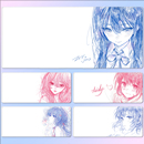 抖音网红款克莱蓝乱线鼠标垫游戏电竞电脑键盘垫办公笔记本垫学生