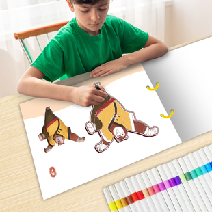 熊出没年年有熊涂色本儿童3-6岁画画本宝宝早教启蒙绘画涂鸦填色