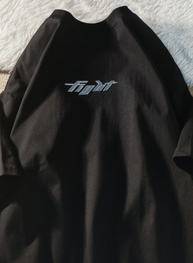 APWSTUDIO美式街头oversize百搭短袖T恤男女夏季宽松半袖情侣体恤