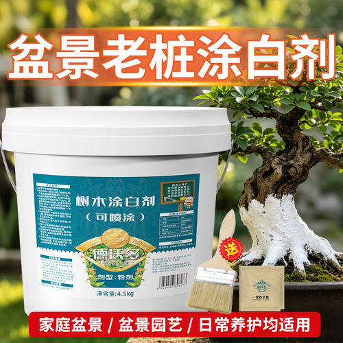 盆景老桩涂白剂防虫防冻杀菌