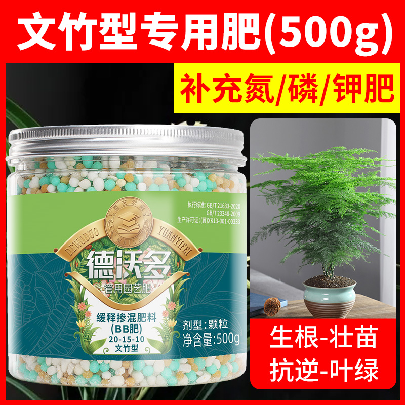 文竹肥料盆栽植物养花通用花肥料室内竹科专用肥料盆景治叶子发黄