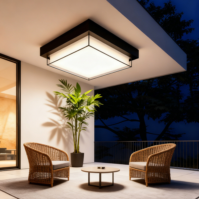 户外防水防虫感应阳台灯