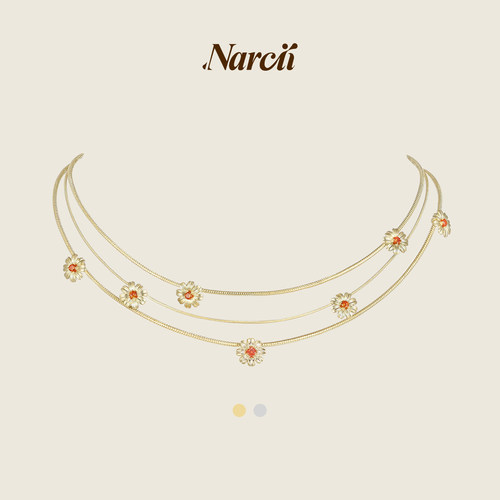 NARCII原创ins风花满枝蔓项链女