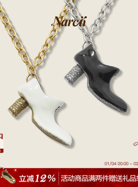 NARCII短靴项链女复古小众设计轻奢高级精致个性鞋子项链生日礼物