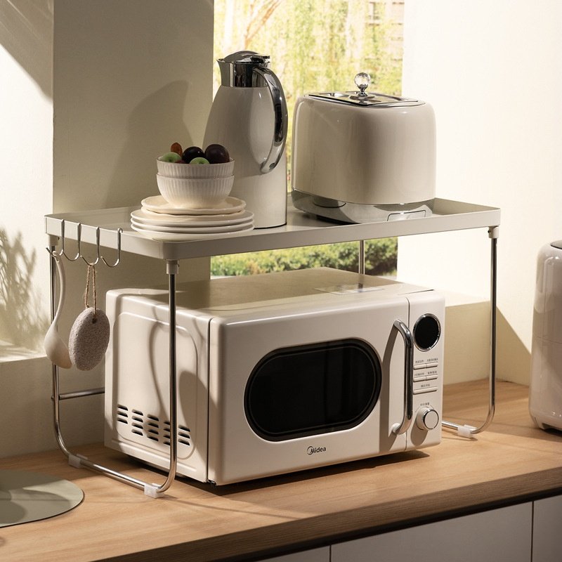 厨房微波炉架置物架台面多功能储物烤箱电饭锅煲收纳神器收纳架子,厨房/烹饪用具,抹布架/厨房清洁收纳架,淘宝优惠券,粉丝福利购,淘宝优惠卷