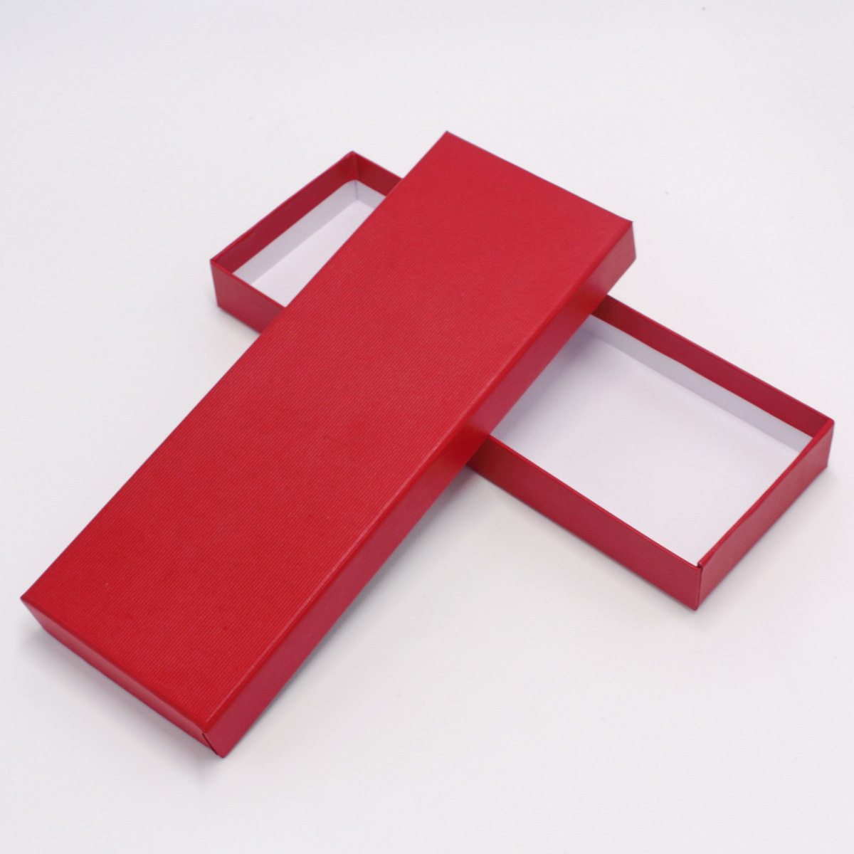 厂家现货领带包装盒天地盖长方型纸盒加硬纯色红色黑色领带盒包邮