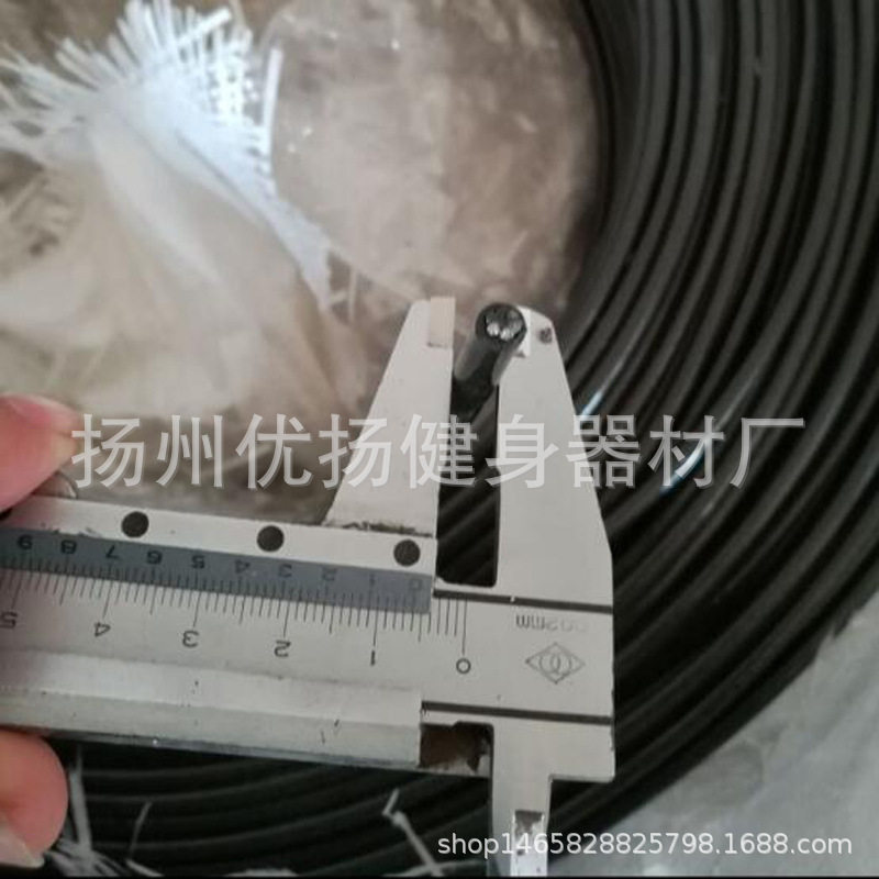 健身器材DIY配件黑色钢丝绳钢索家用商用器械配套5MM可调节钢丝绳