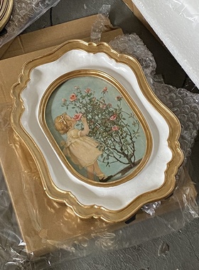 欧式DIY金色画框相框客厅装饰画家居树脂工艺品摆件摆台组合系列