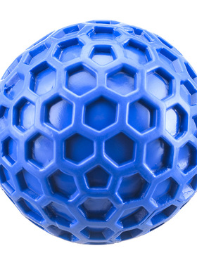 Meianju蜂窝发声球 耐咬柔软橡胶材质发声宠物球易清洁抛掷玩具球