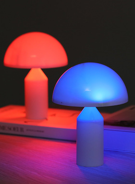蘑菇小夜灯触摸可变色拍拍灯卧室床头灯氛围灯家居装饰桌面摆件