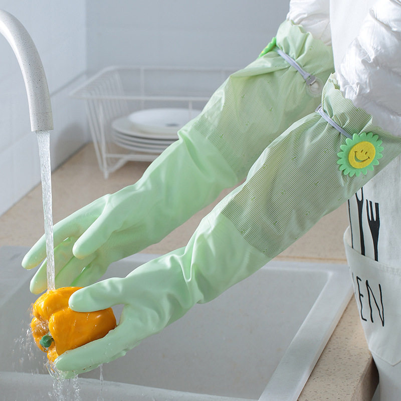 洗碗手套女上口大可悬挂家务厨房耐用洗衣加绒加厚橡胶长防水家用,家庭/个人清洁工具,常规家务手套,淘宝优惠券,粉丝福利购,淘宝优惠卷