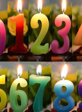 生日蛋糕数字蜡烛 派对用品 创意浪漫数字蜡烛 无烟生日蜡烛