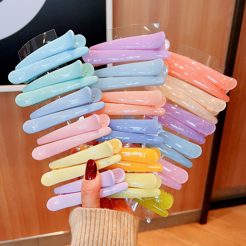 新款大小号发夹固定夹头发鸭嘴夹头饰顶夹边夹刘海化妆洗脸用