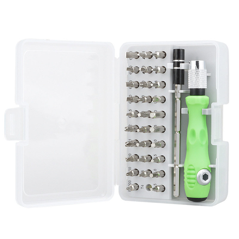 32合一螺丝刀改锥起子套装 家电手机眼睛维修 电讯组合拆机工具