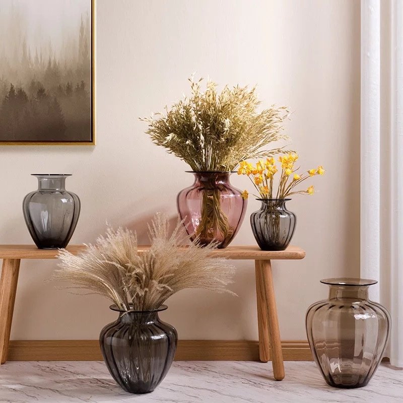 【新加勤】欧式经典客厅装饰创意摆件手工吹制电视柜玻璃插花花瓶,家居饰品,花瓶,淘宝优惠券,粉丝福利购,淘宝优惠卷