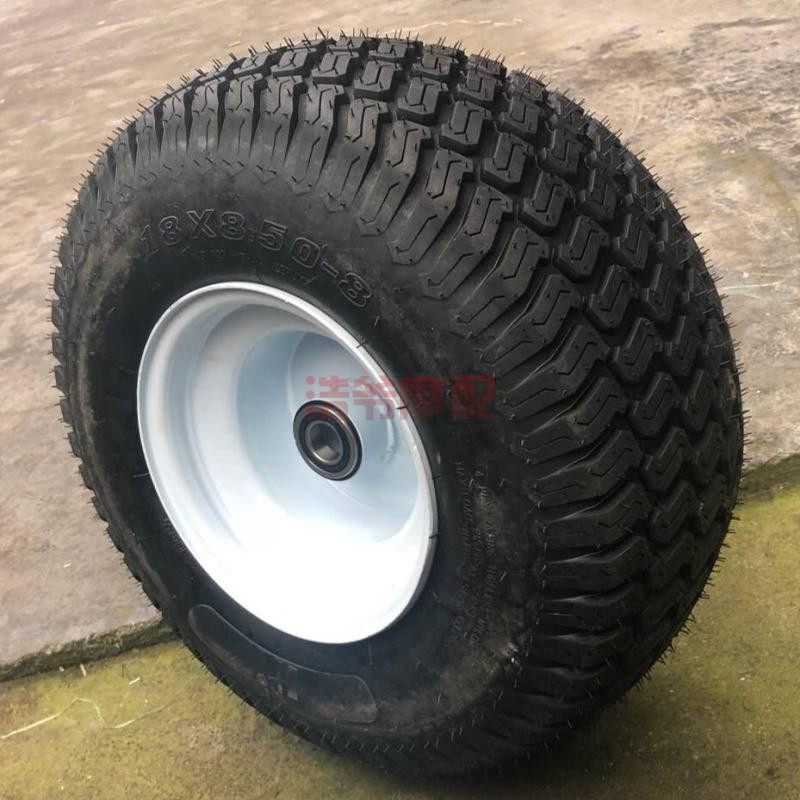 DIY飞机四轮高尔夫球车沙滩车卡丁车18x8.50-8寸真空轮胎轴承轮毂