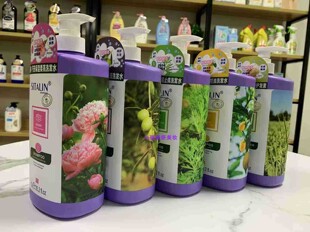 正品丝塔琳芍药保湿柔亮洗发水1L橄榄修护艾草去屑柠檬控油护发素